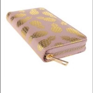 Rose Gold pineapple wallet